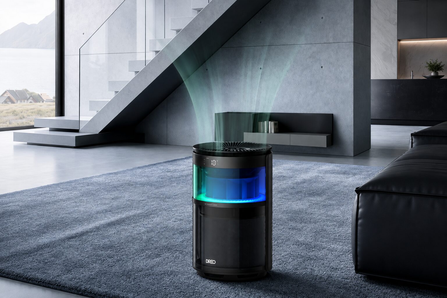 Purificateur d’air DREO 530S avec éclairage RGBIC